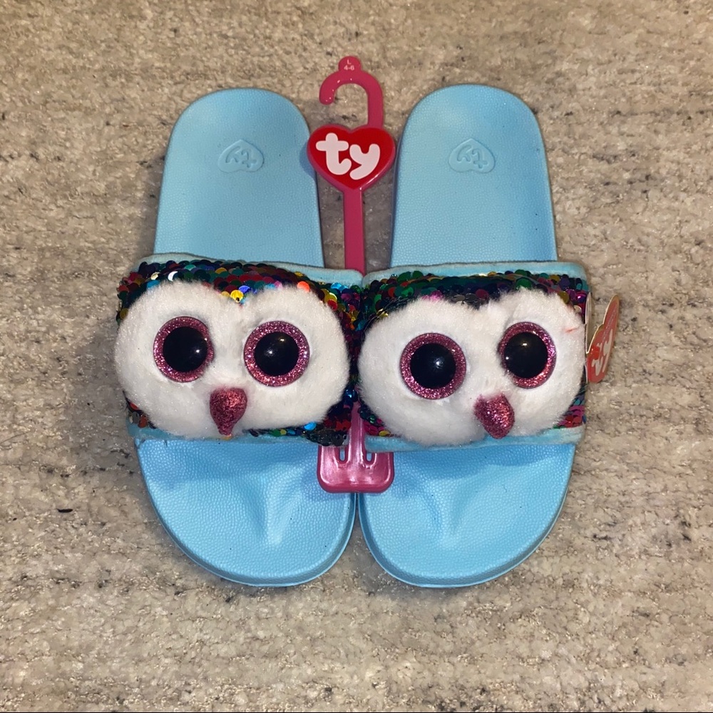 Ty babies slides Owen rainbow Sz 4-6 NWT